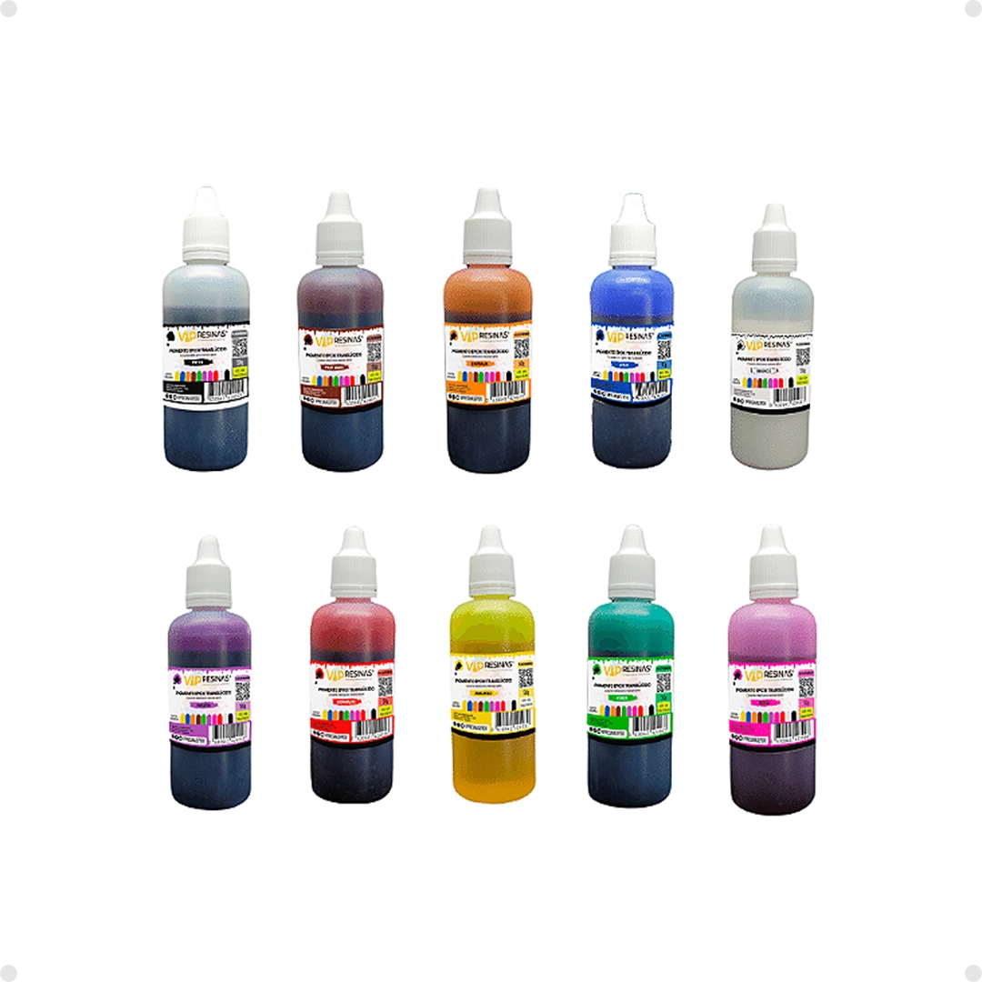 Pigmento Epóxi Para Resinas Translúcido 50g Vip Resinas