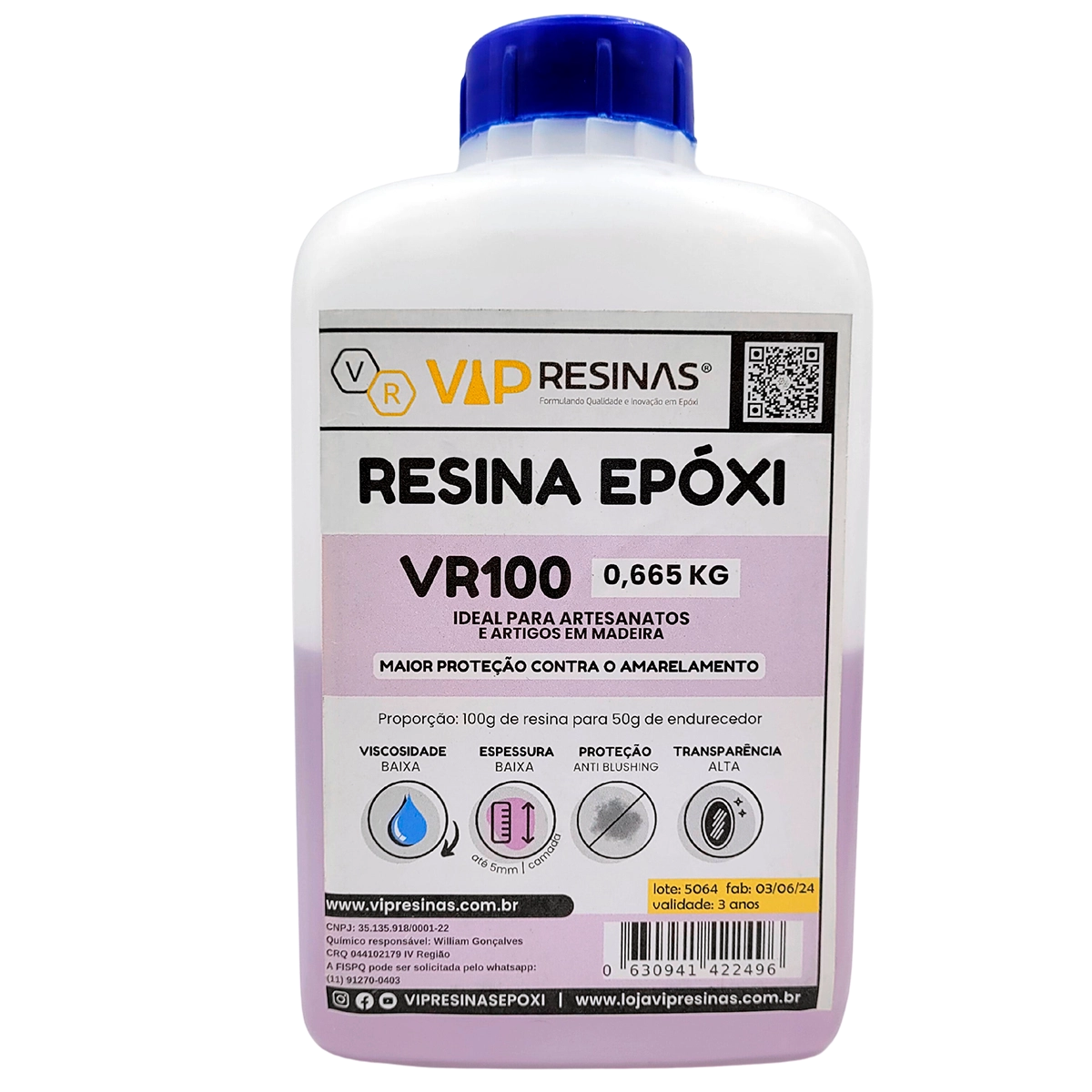 Kit Iniciante Raissa Faria Vr100 1kg + Epi's Para Resinagem