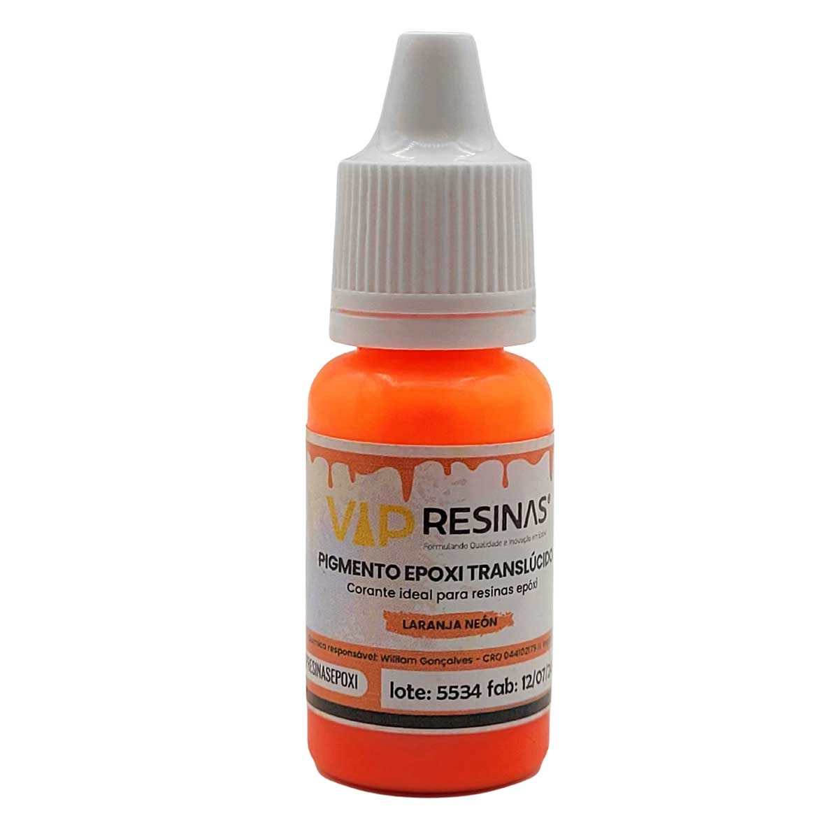 Pigmento Epóxi Translúcido Neon 10g Cores Avulsas VipResinas