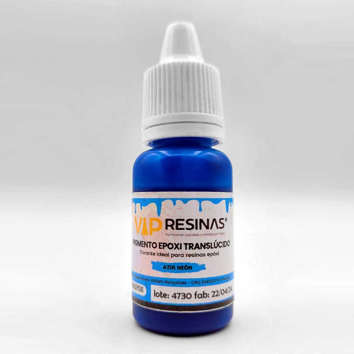 Pigmento Epóxi Translúcido Neon 10g Cores Avulsas VipResinas