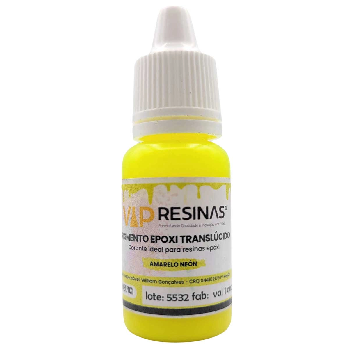Pigmento Epóxi Translúcido Neon 10g Cores Avulsas VipResinas