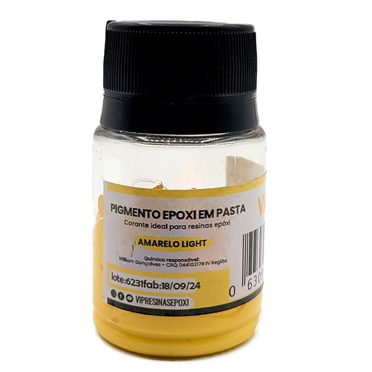 Kit 8 Pigmento Epóxi Em Pasta Cores Light 50g Vip Resinas