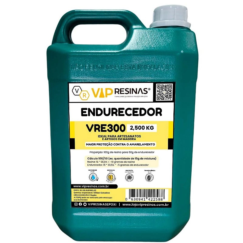 Resina Epóxi + Endurecedor VR300 UV 7,5kg Alta Espessura