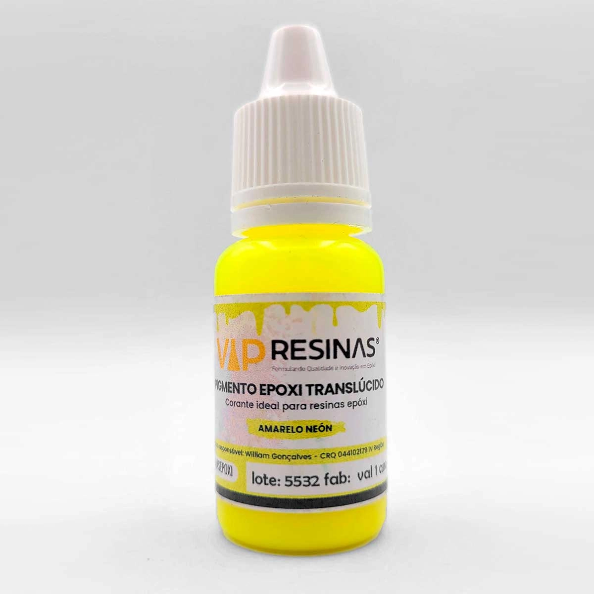 Pigmento Epóxi Translúcido Neon 10g Cores Avulsas VipResinas