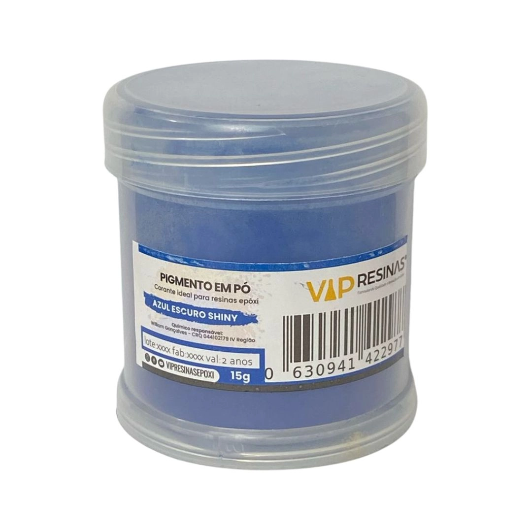 Pigmento Epóxi P/Resina Em Pó 15g Cores Shiny Vip Resinas