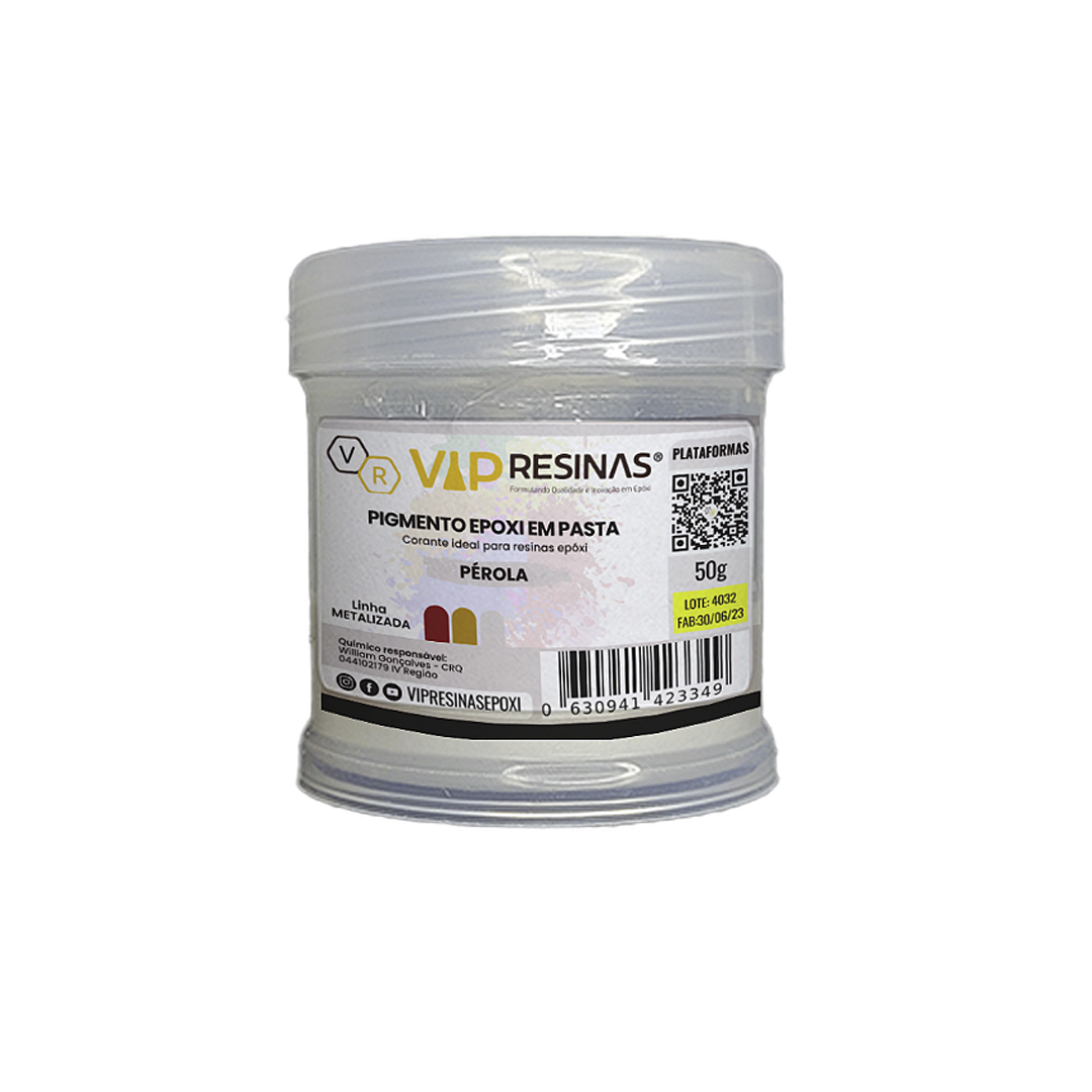 Pigmento Epóxi P/Resina Pasta 50g Cor Metalizada Vipresina Pigmento Epóxi P/Resina Pasta 50g Cor Metalizada Vipresina