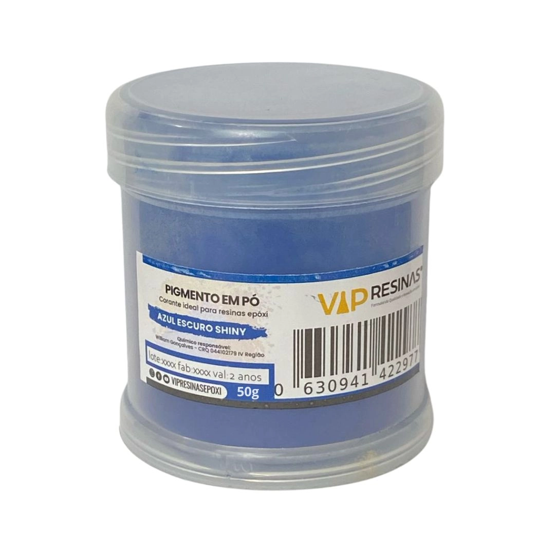 Kit 10 Pigmentos Epóxi Em Pó P/resinas Cores Shiny 50g cada Vip Resinas