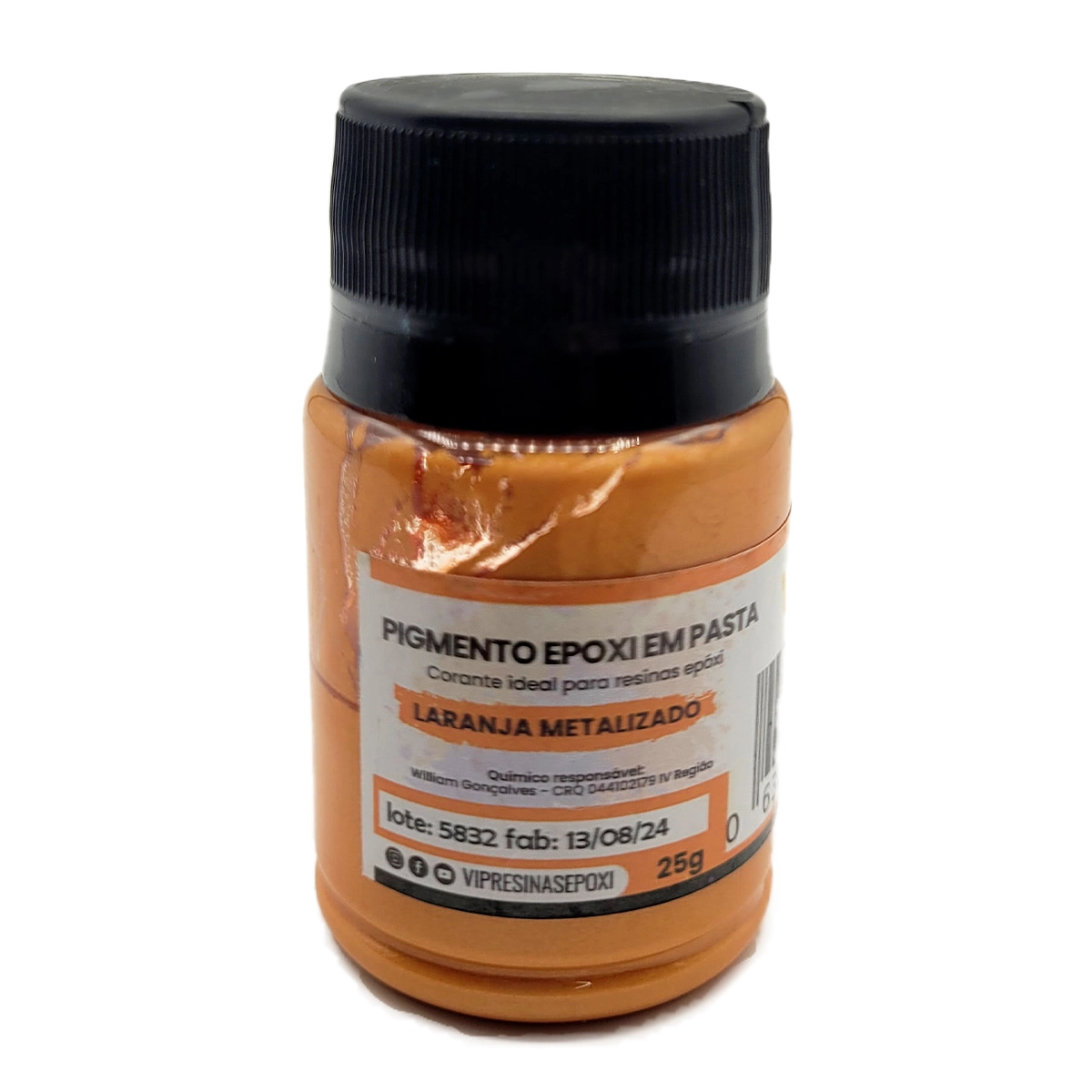 Kit 8 Pigmento Epóxi Pasta Metalizadas Coloridas Resina 25g