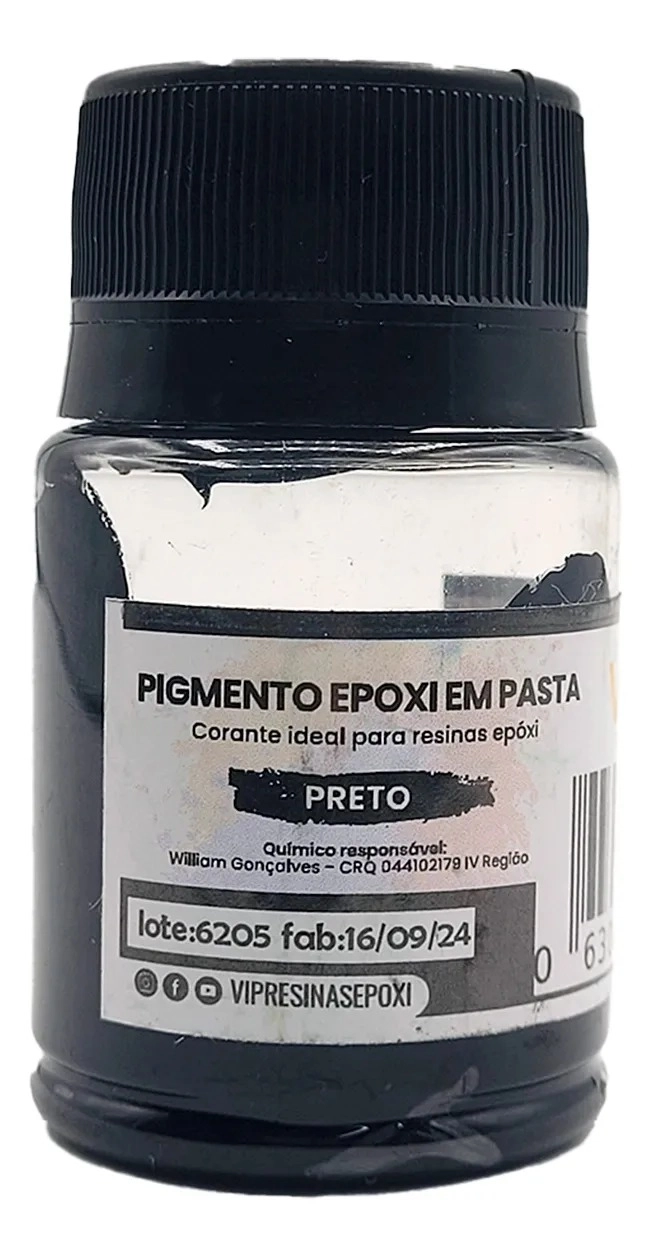 Pigmento Epóxi em Pasta – Cores Sólidas: Kit Completo 8 Cores (Vip Resinas)