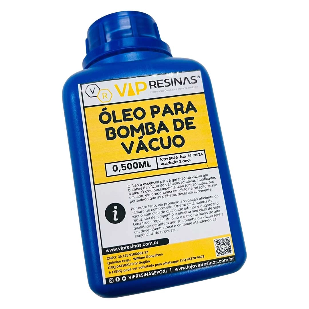 Óleo Para Bomba de Vácuo 500ml (Vip Resinas)