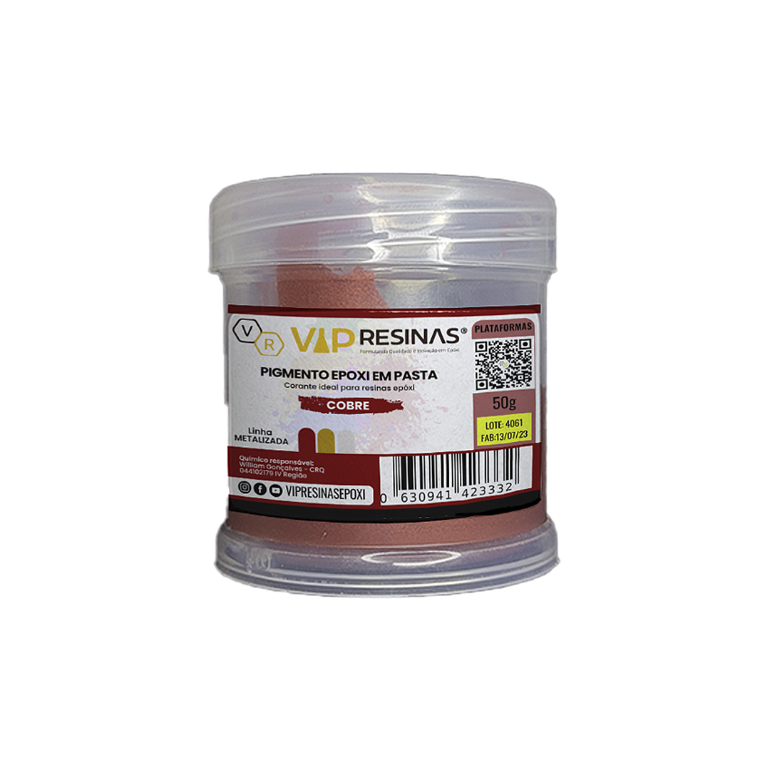 Pigmento Epóxi P/Resina Pasta 50g Cor Metalizada Vipresina Pigmento Epóxi P/Resina Pasta 50g Cor Metalizada Vipresina