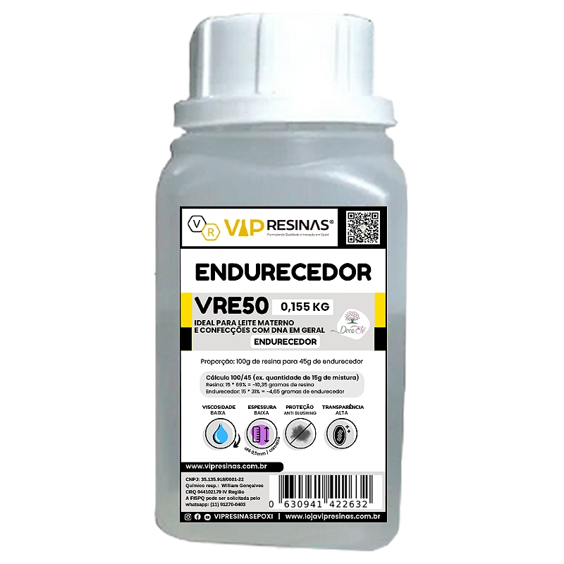 Resina Epóxi P/ Joias Afetivas VR50 500g Baixa Espessura