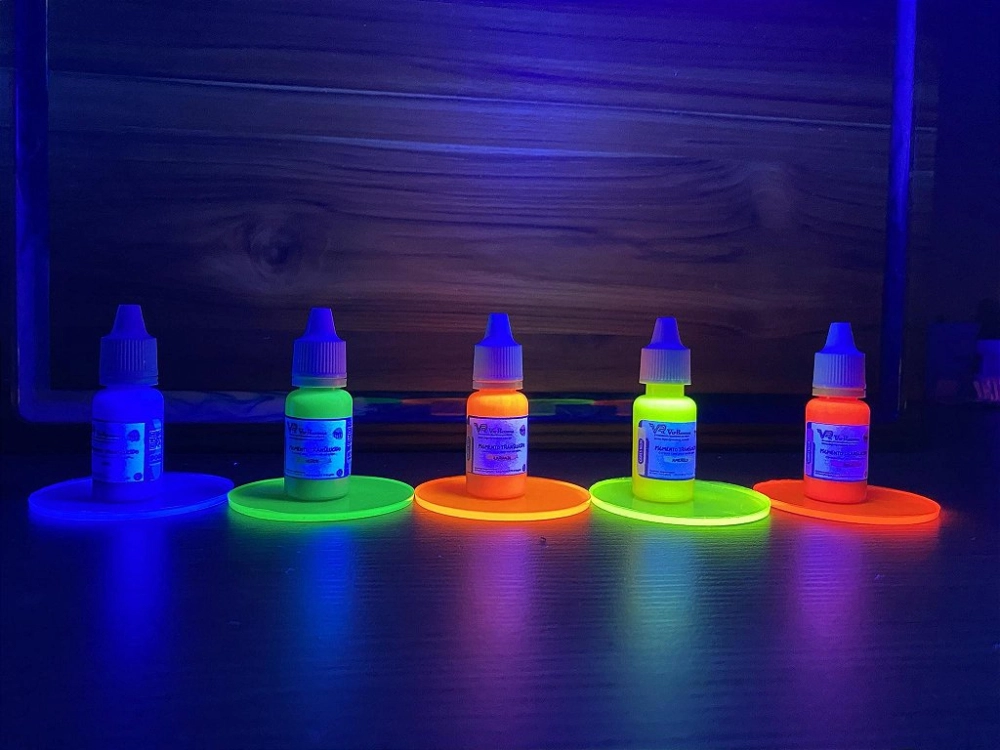 Kit 5 Cores Pigmento Epóxi Translúcido Neon 10g Vip Resinas