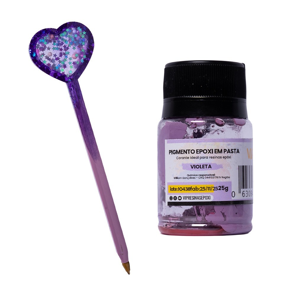 Kit 8 Pigmento Epóxi Em Pasta Cores Light 25g Vip Resinas