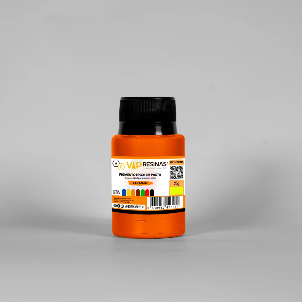 Pigmento Epóxi P/Resina Pasta Cores Sólidas 25g Vip Resinas