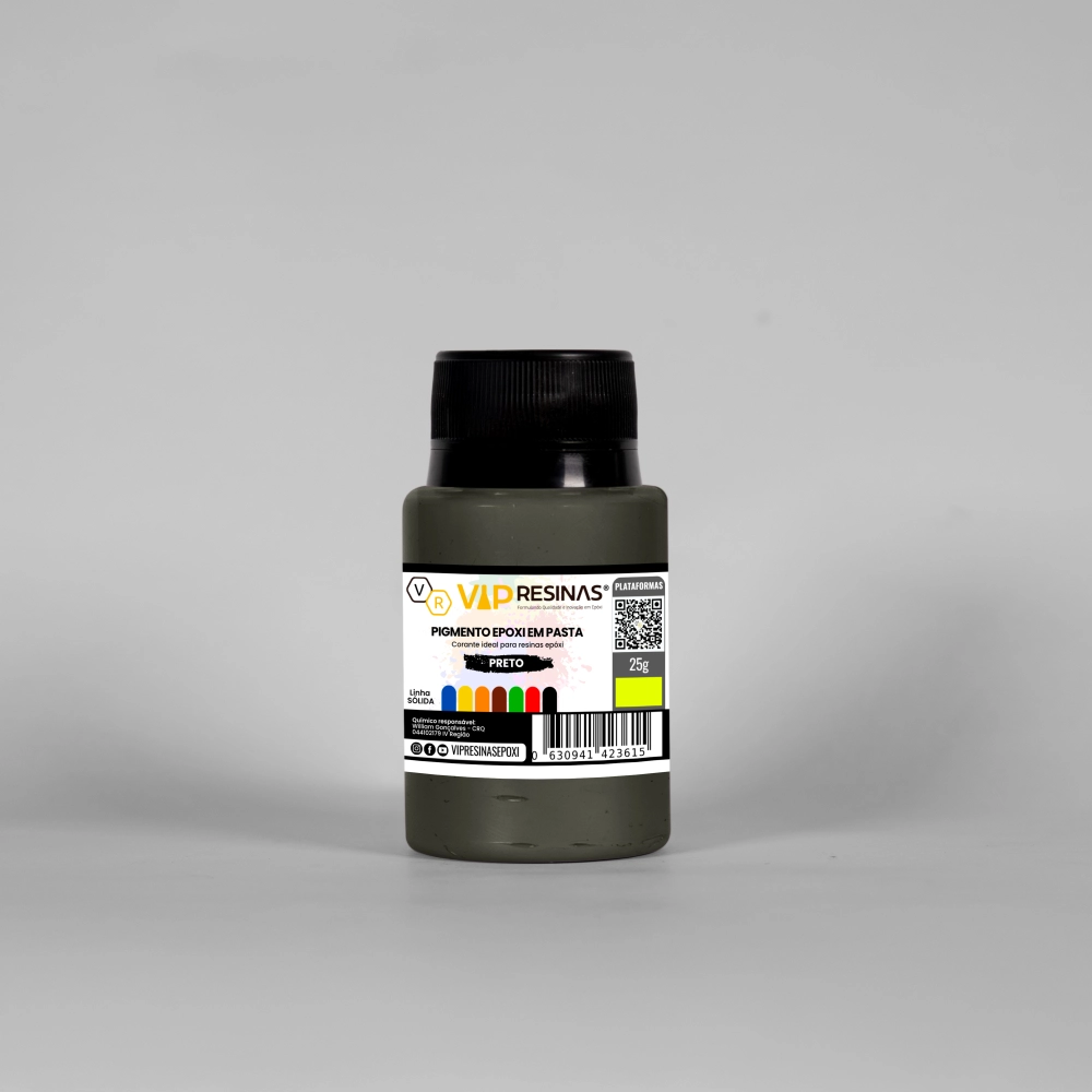 Pigmento Epóxi P/Resina Pasta Cores Sólidas 25g Vip Resinas