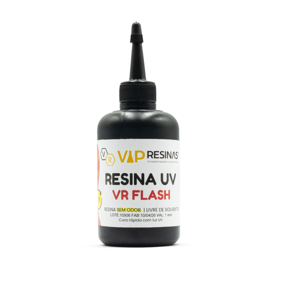 Resina De Cura Uv Para Colagem 100g Vr Flash Vip Resinas Resina De Cura Uv Para Colagem 100g Vr Flash Vip Resinas