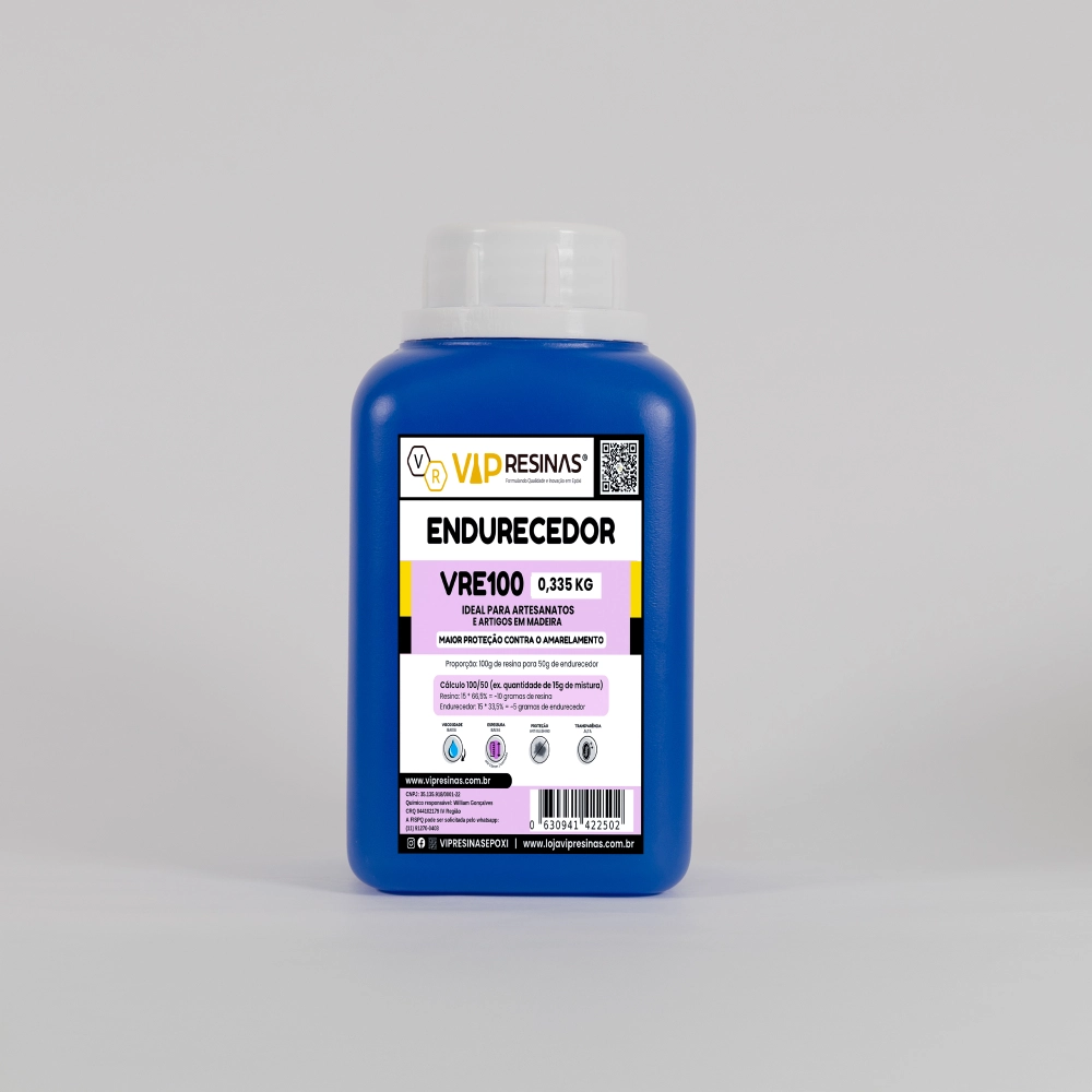 Resina Epóxi + Endurecedor UV VR100 1,000kg Baixa Espessura