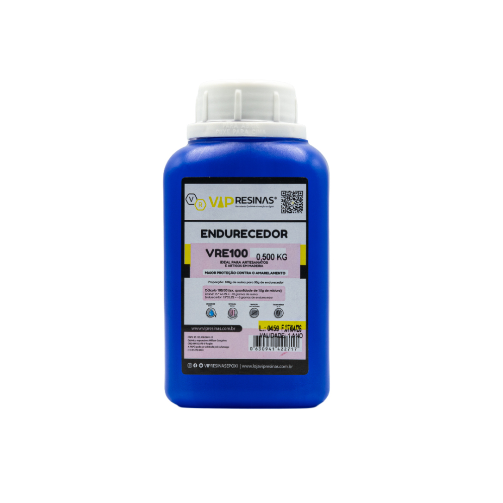 Resina Epóxi + Endurecedor UV VR100 1,5kg Baixa Espessura Resina Epóxi + Endurecedor UV VR100 1,5kg Baixa Espessura
