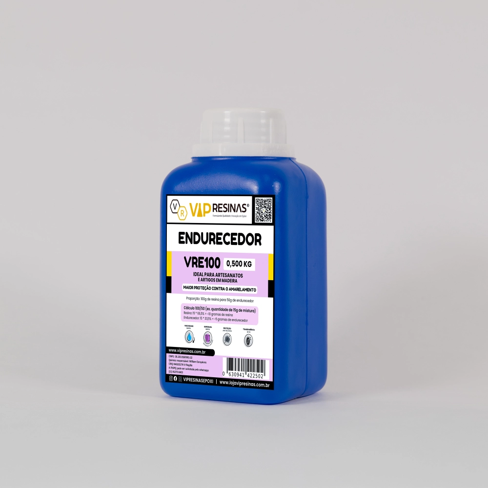 Resina Epóxi + Endurecedor UV VR100 1,5kg Baixa Espessura