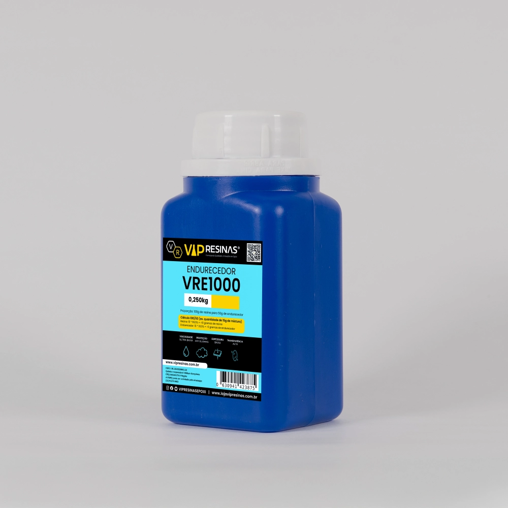 Resina Epóxi + Endurecedor Uv VR1000 750g Baixa Espessura
