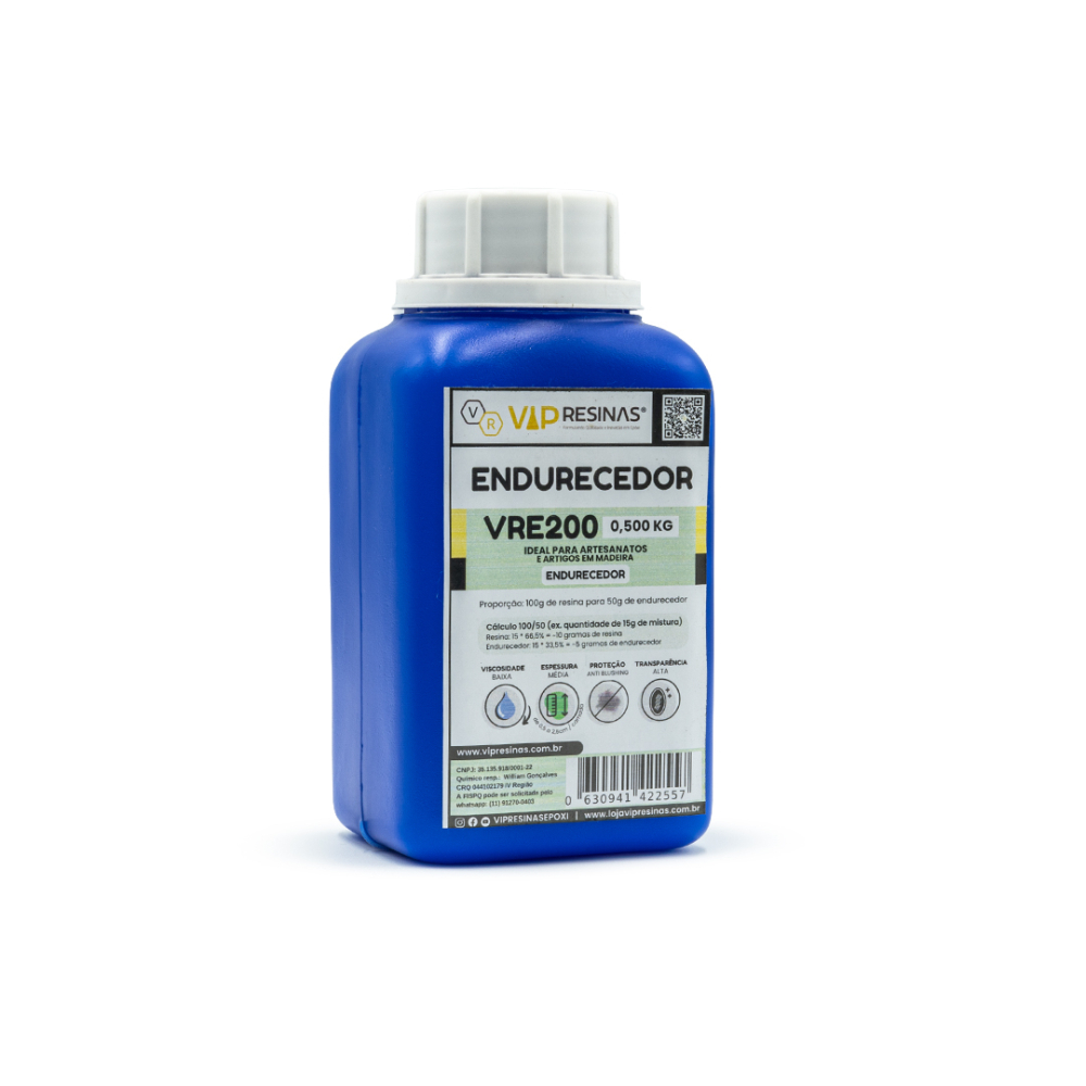 Resina Epóxi + Endurecedor UV VR200 1,5kg Média Espessura