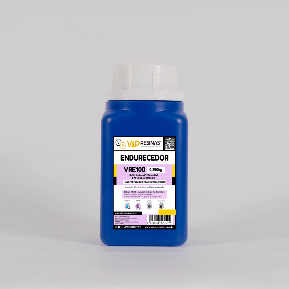 Resina Epóxi + Endurecedor VR100 UV 0,750kg Baixa Espessura