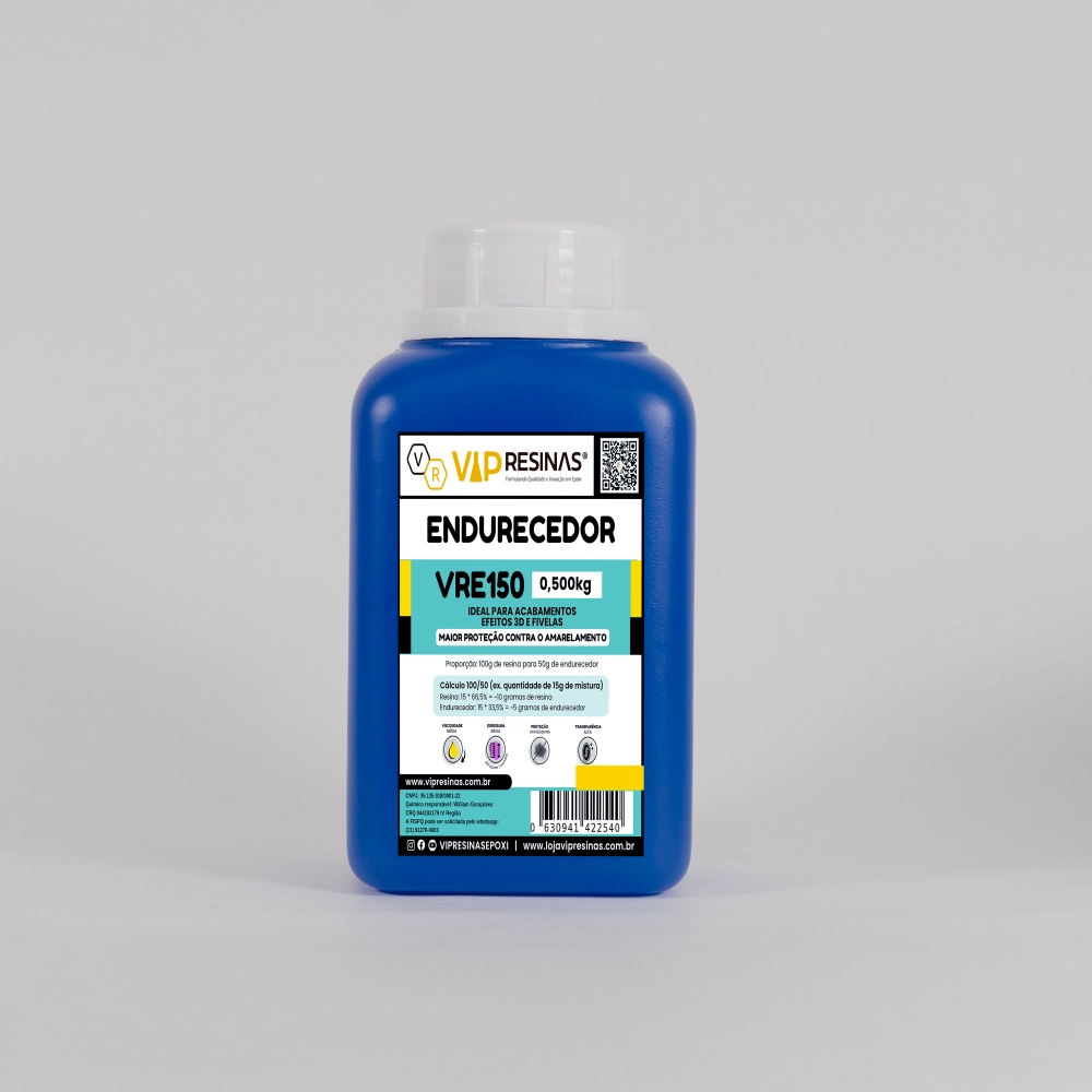 Resina Epóxi + Endurecedor Vr150 Uv 1,5kg Baixa Espessura