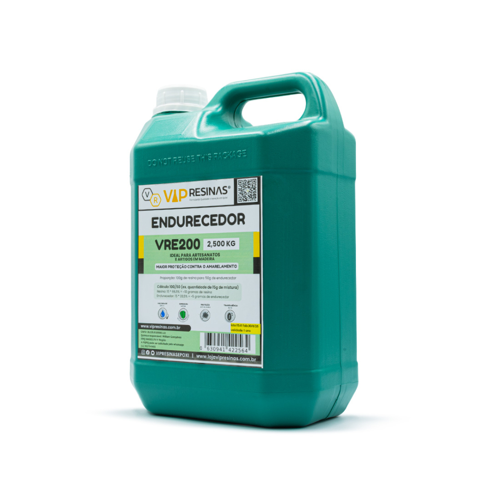 Resina Epóxi + Endurecedor VR200 UV 7,5kg Média Espessura Resina Epóxi + Endurecedor VR200 UV 7,5kg Média Espessura