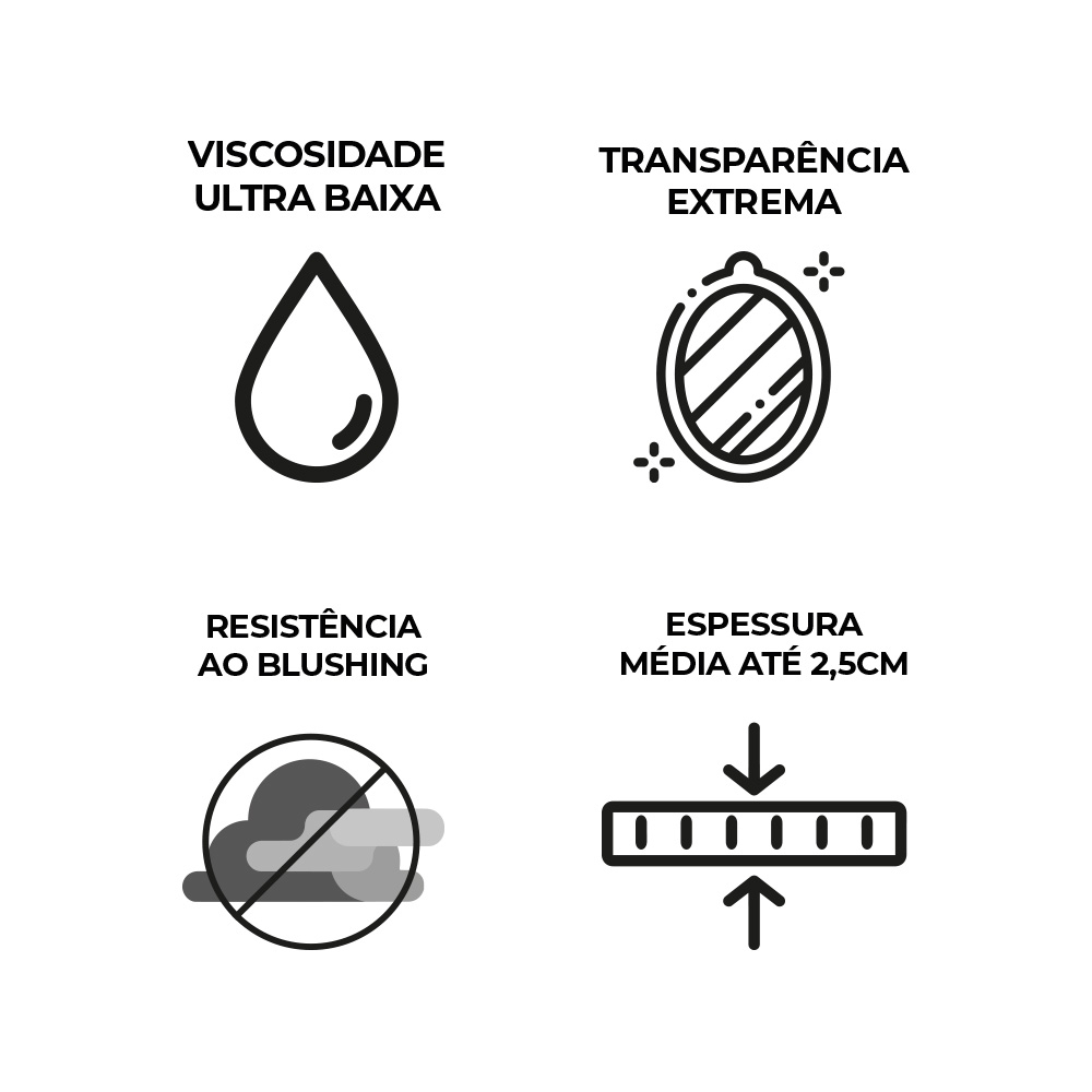 Resina Epóxi + Endurecedor VR2000 7,5Kg Ultra Transparente – Ideal para Eternização de Flores e Peças Afetivas