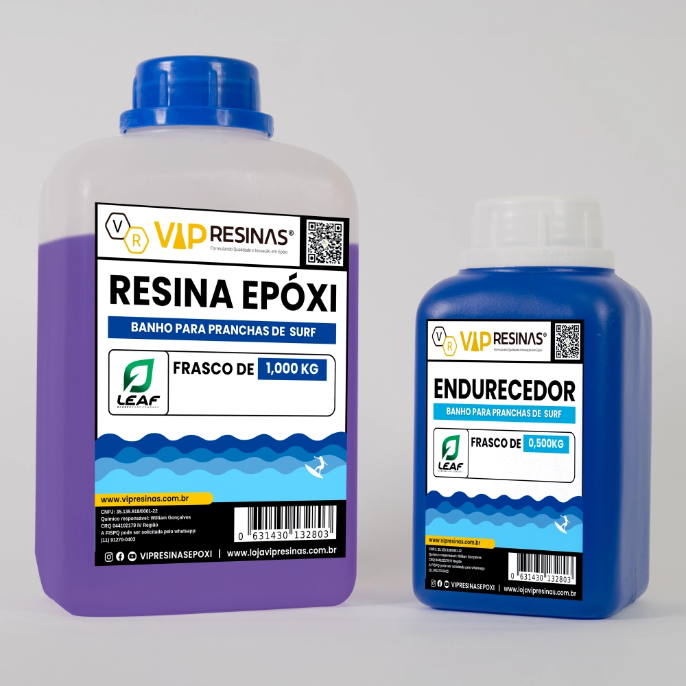 RESINA PARA BANHO DE PRANCHAS DE SURF - 1,5Kg