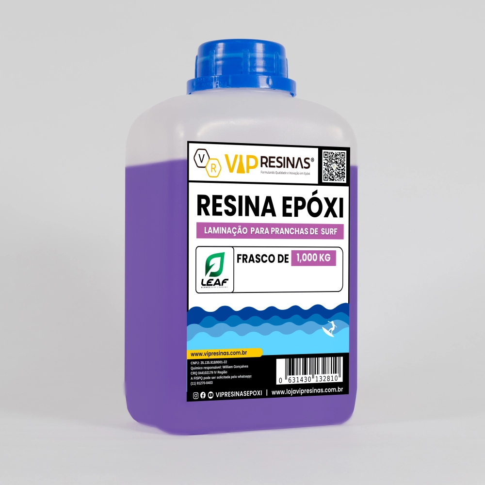 RESINA PARA LAMINAÇÃO DE PRANCHAS DE SURF - 1,5kg. 