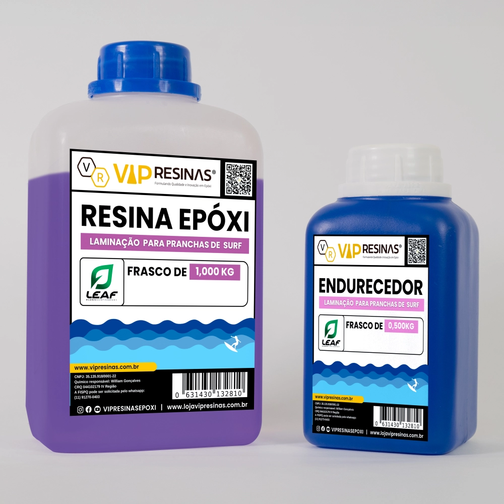 RESINA PARA LAMINAÇÃO DE PRANCHAS DE SURF - 1,5kg. 