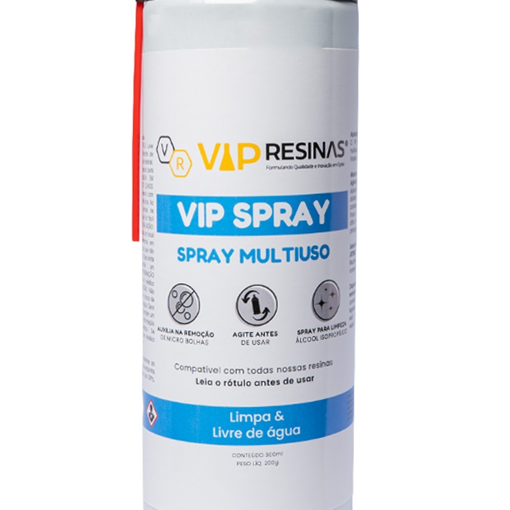 Spray Multiuso A Base De Álcool P/ Resina 200g Vip Resinas