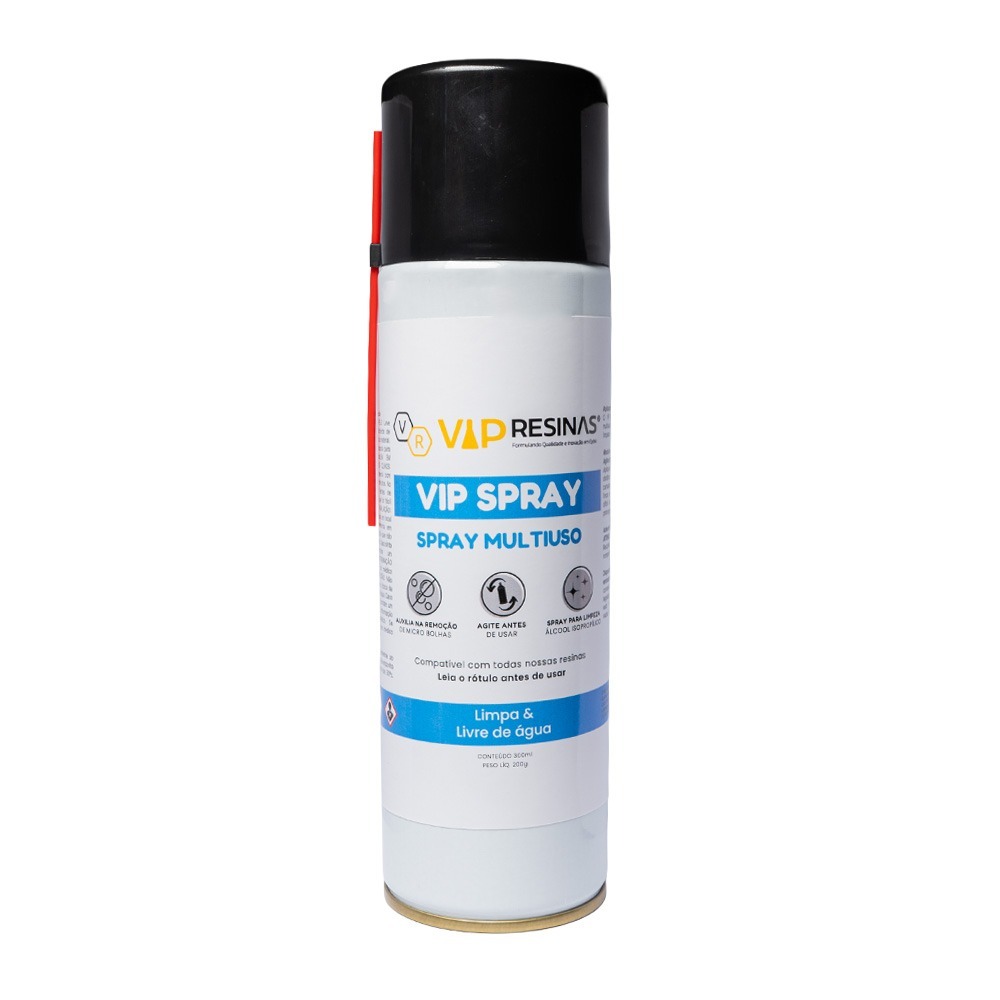 Spray Multiuso A Base De Álcool P/ Resina 200g Vip Resinas