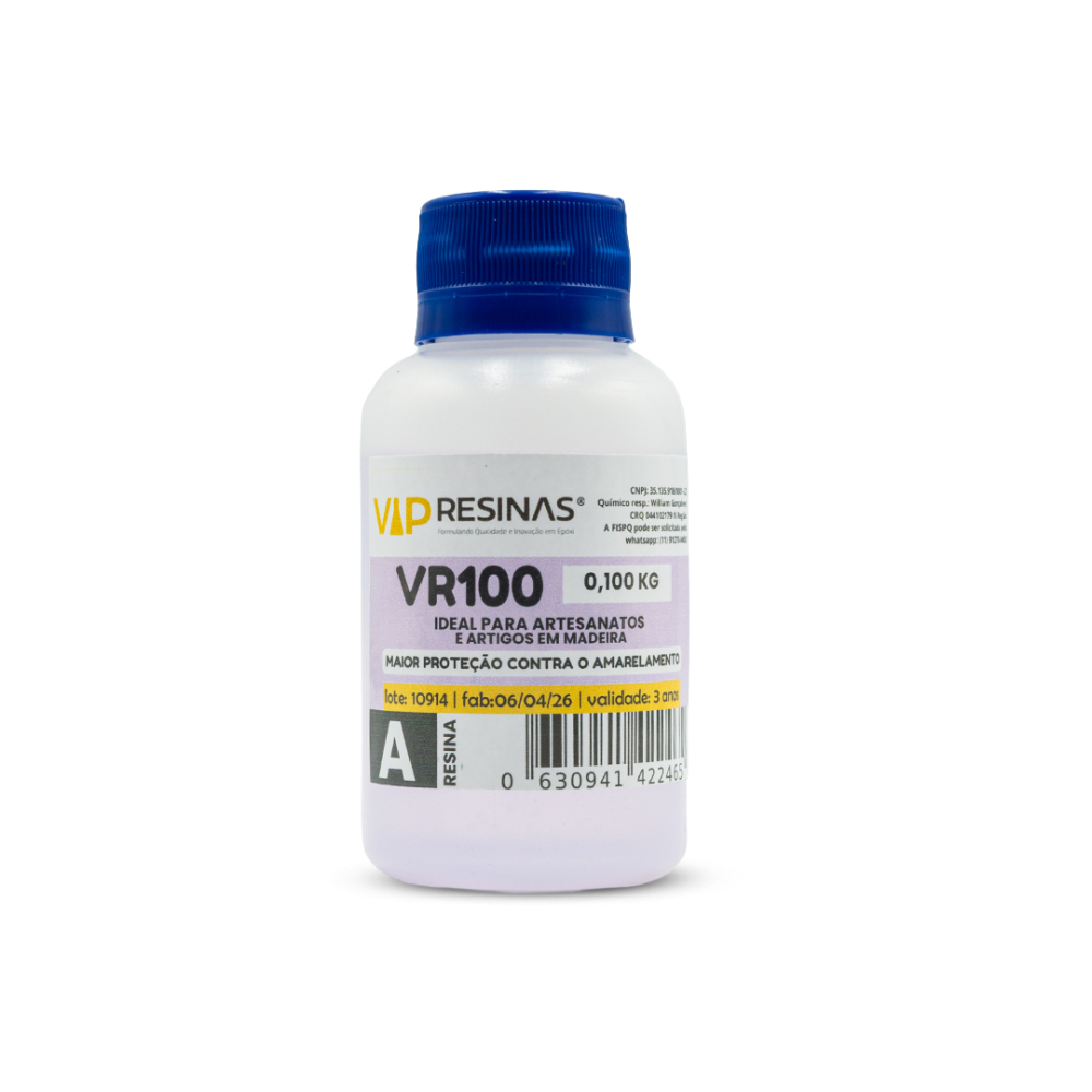 Vidro Líquido Epóxi Proteção UV VR100 P/Resinas VipResinas